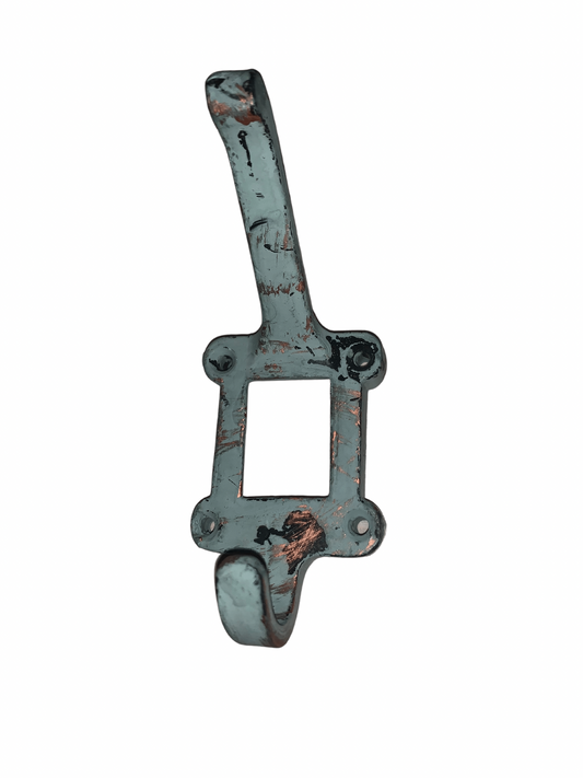 Antique Sage Green Label Frame Wall Hooks